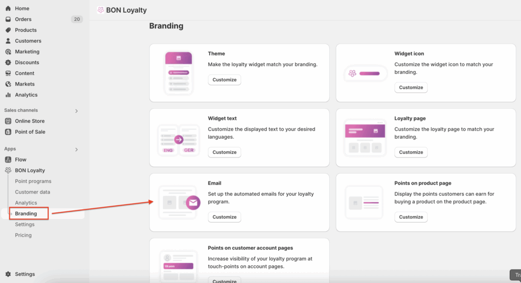 BON > Branding > Email