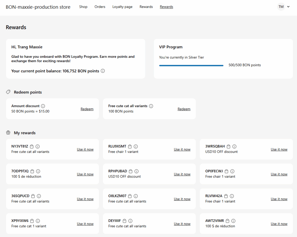 bon-loyalty-fullpage-extension on the new customer account page