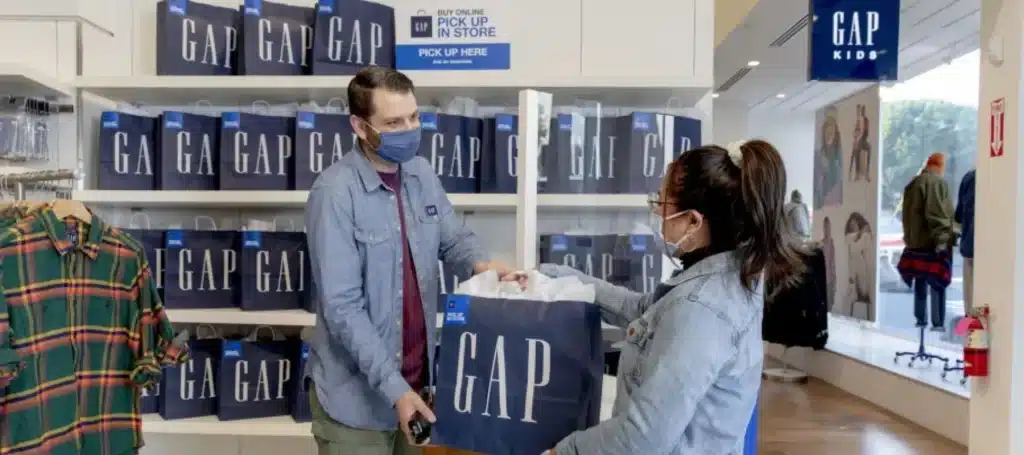 The Gap brand interacts with customers