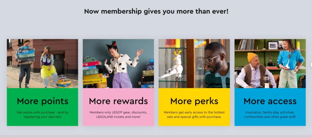 LEGO VIP Rewards benefits