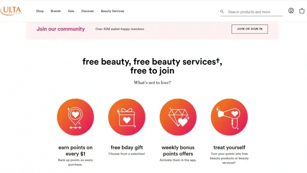 The way Ulta Beauty Rewards works
