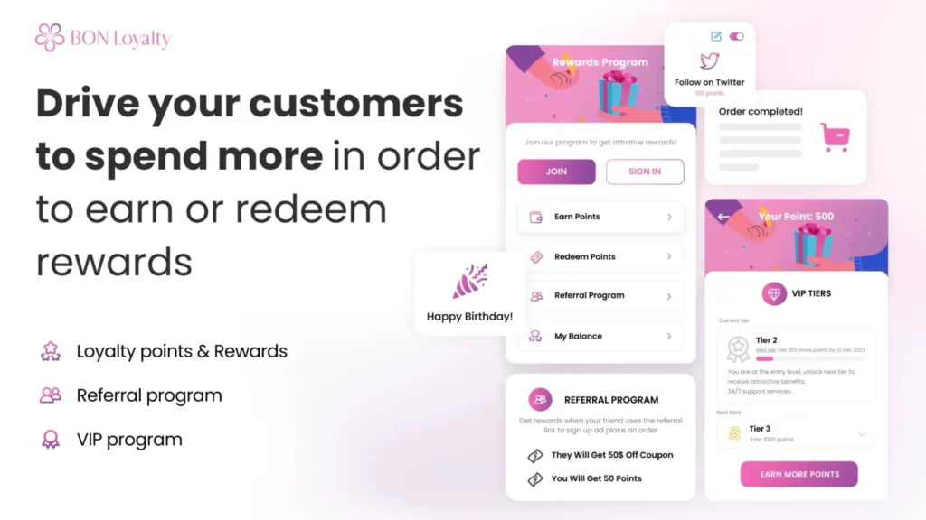 BON Loyalty app on Shopify