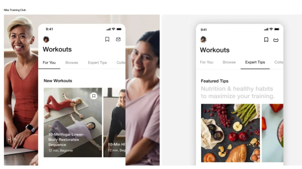 Nike Training Club app