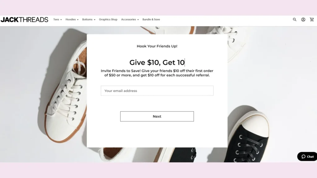 Jack Threads’s referral program