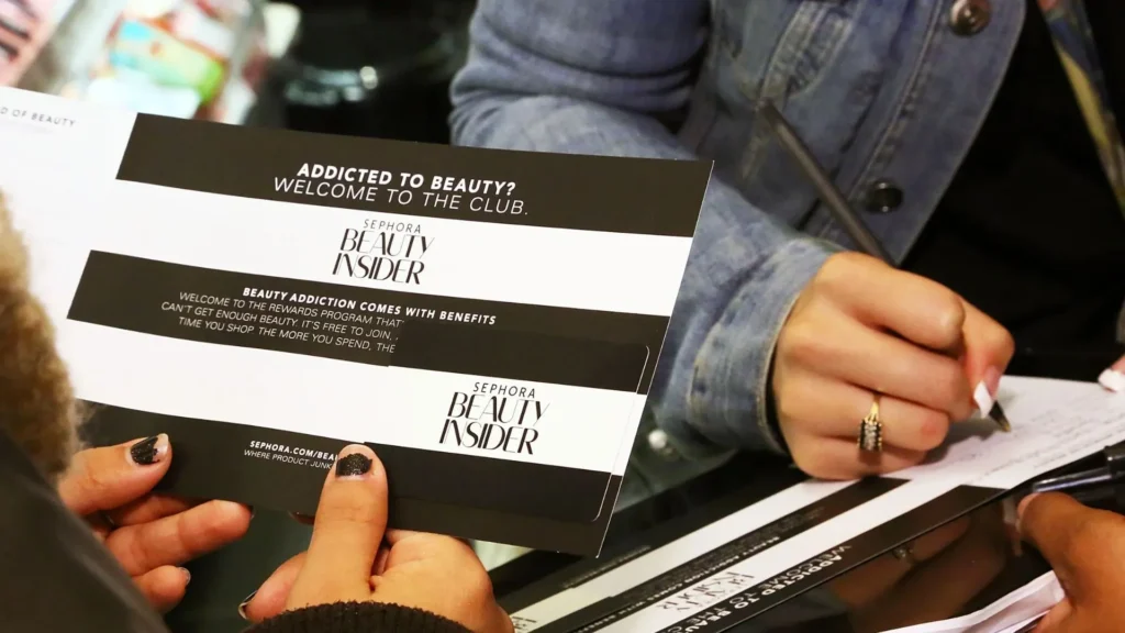 Sephora Beauty Insider in-store sign-up loyalty program