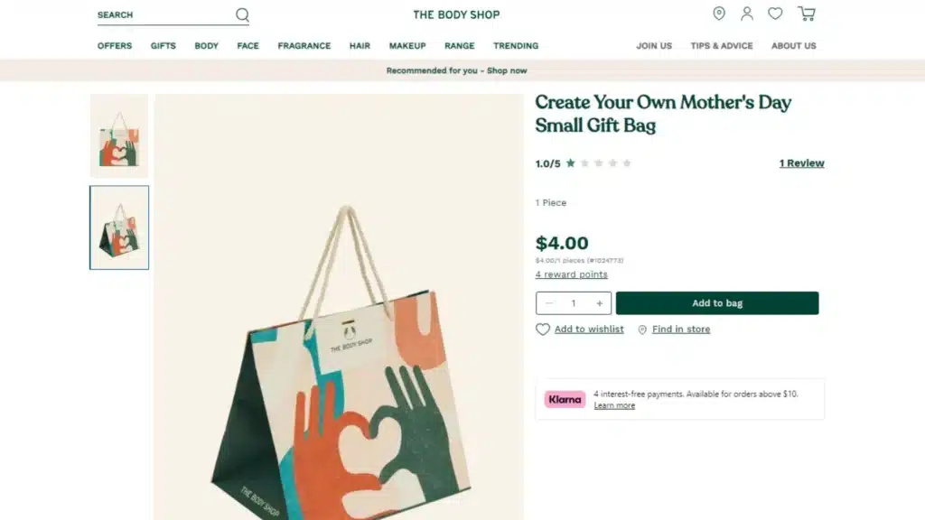 The Body Shop’s customized gift packages for Mother’s Day