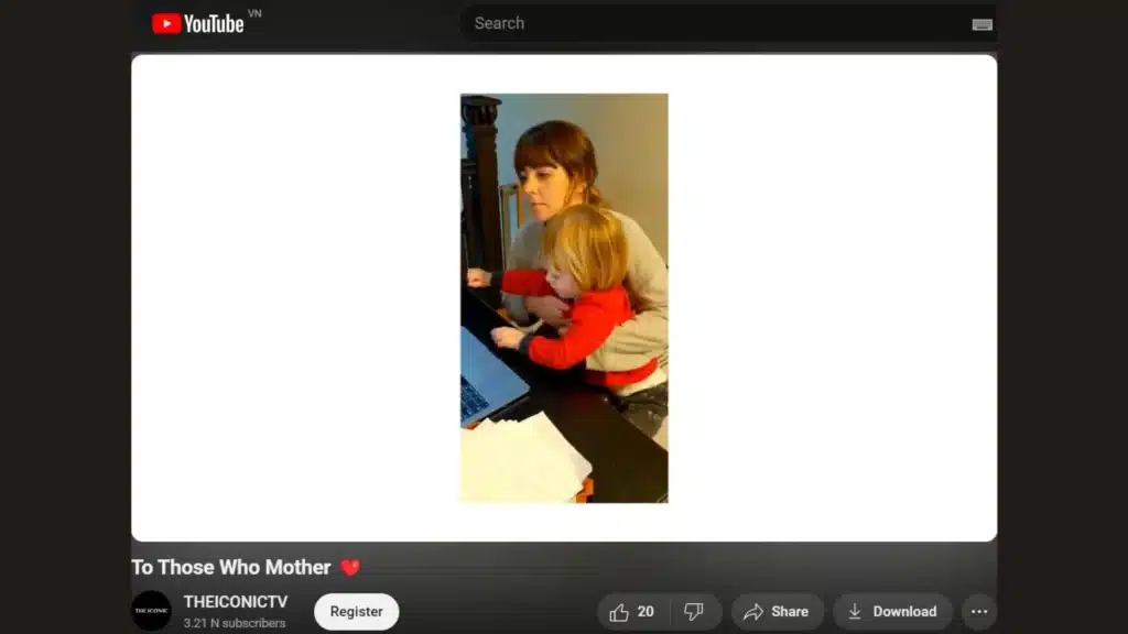 The Iconic's Mother's Day video on YouTube