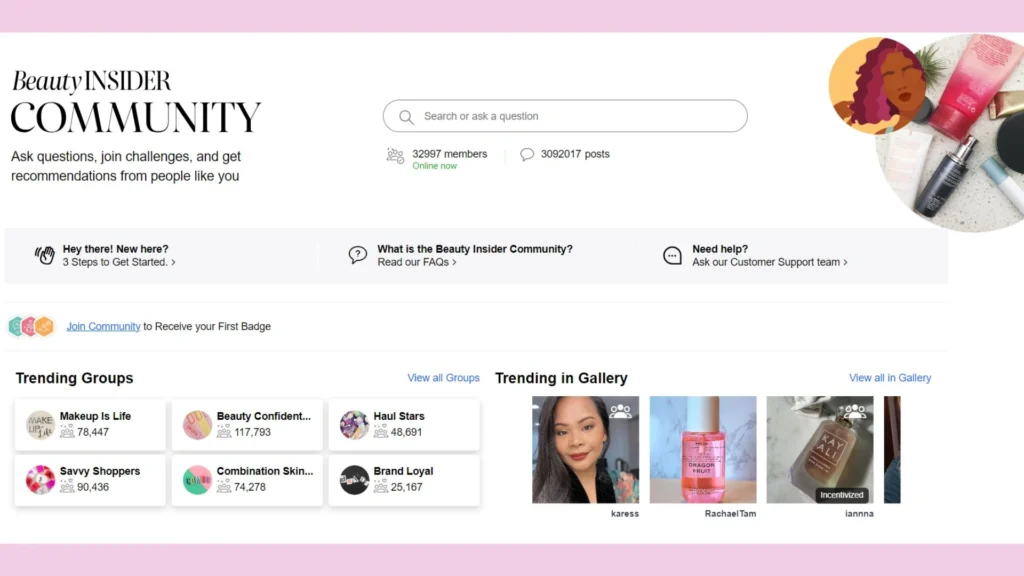 Beauty Insider Community - loyalty programs benefits 