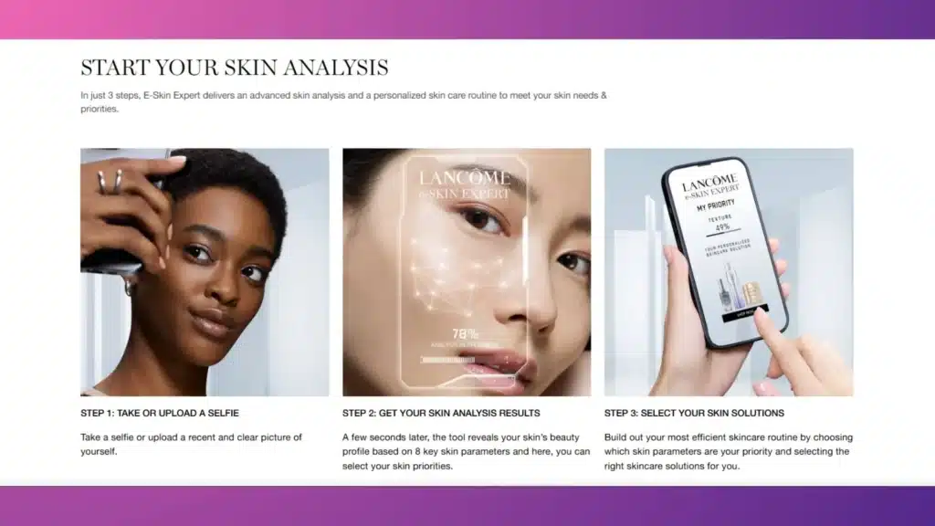 3 steps to skin analysis.